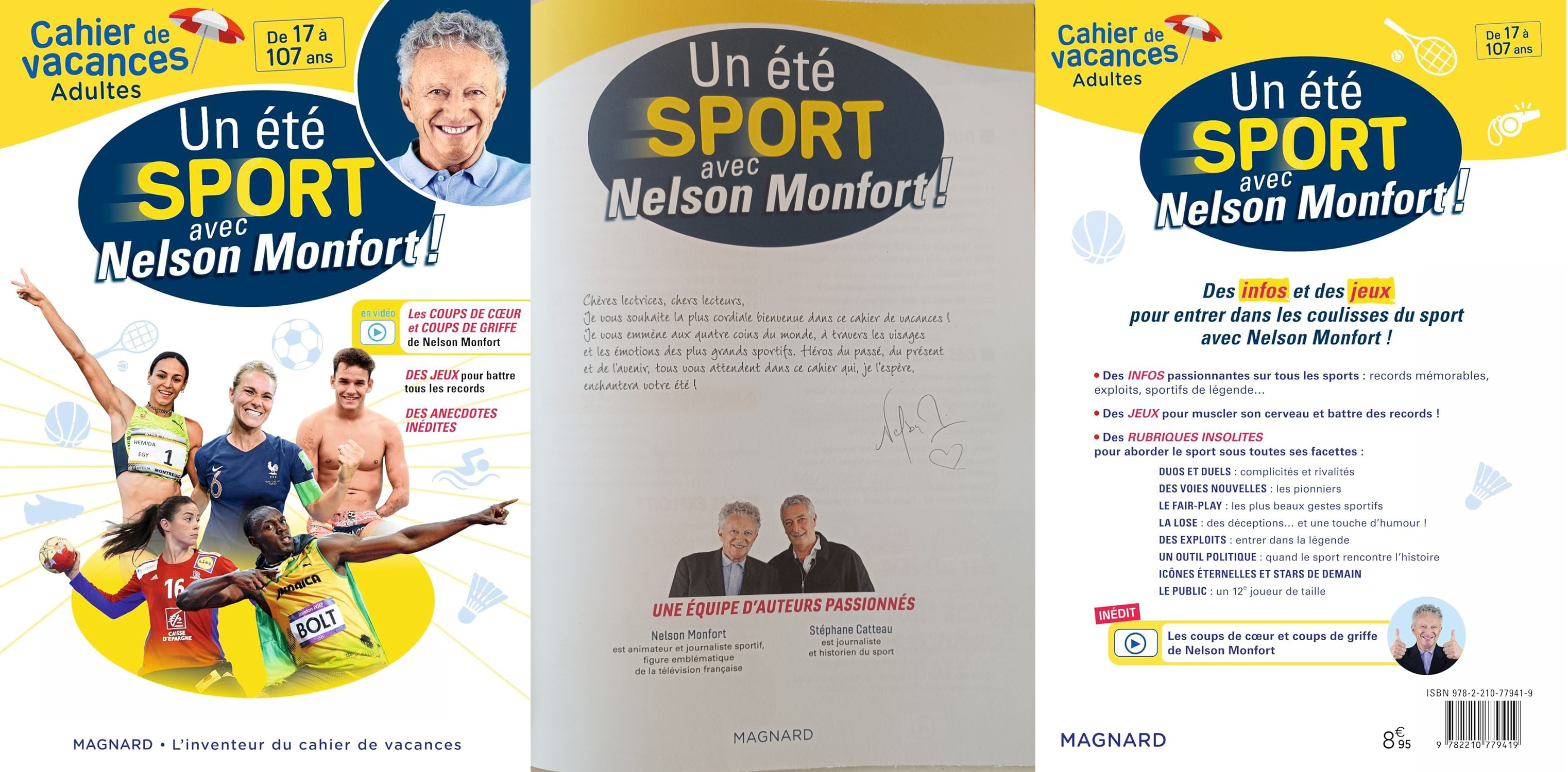 Cahier de vacances adultes 2024 : "Un été sport avec Nelson Monfort"